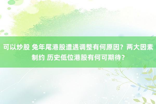 可以炒股 兔年尾港股遭遇调整有何原因？两大因素制约 历史低位港股有何可期待？